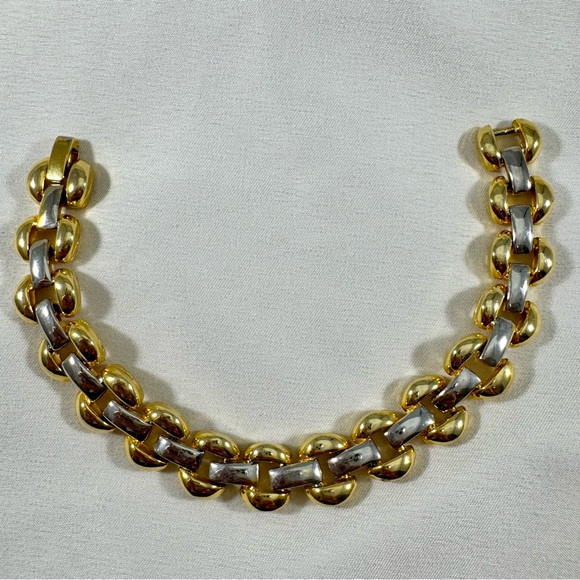 Vintage Y2K gold and silver chunky bracelet with large links. Great condition! - Picture 4 of 8